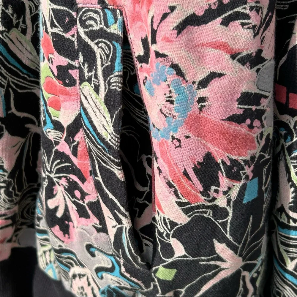 TRUE LOVE FALSE‎ IDOLS TLFI Men XL Erotic City Print Reversible Zip Hoodie Y2K
